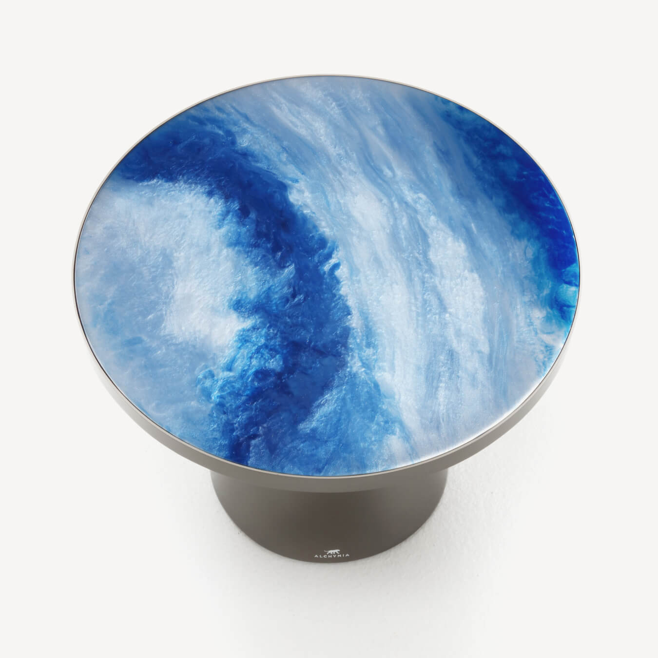 Alchymia Cocoon Small Table Ocean Wave Finish