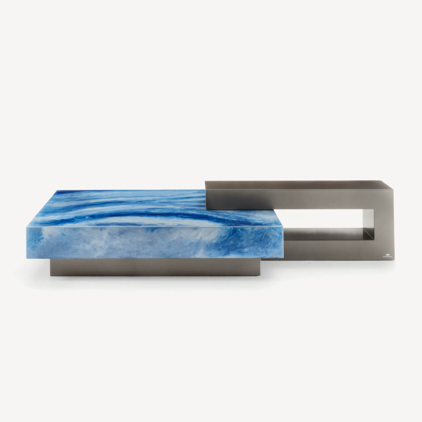 Alchymia Kubrik Small Table Ocean Wave Design